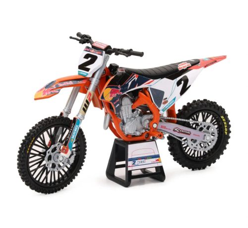 KTM Red Bull 450 SX-F C. Webb motorkerékpár modell 1:12