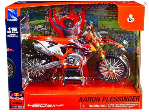 Motorkerékpár modell KTM Red Bull 450 SX-F Aaron Plessinger 1:12