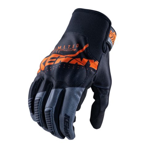 KENNY RACING DEFENDER BLACK GREY ORANGE GLOVES