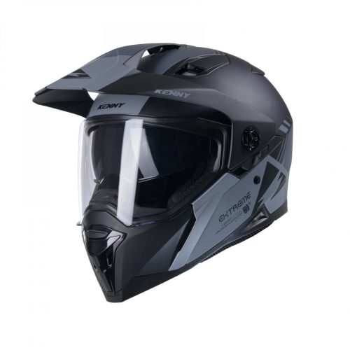 KENNY RACING EXTRENE HELMET GREY SISAK