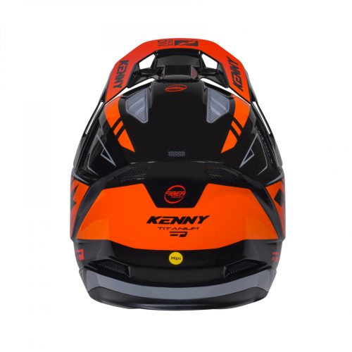 KENNY CASQUE BLACK/ORANGE GRADIENT TITANIUM HELMET SISAK