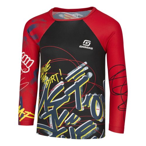 KIDS OFFROAD JERSEY BLK/RED