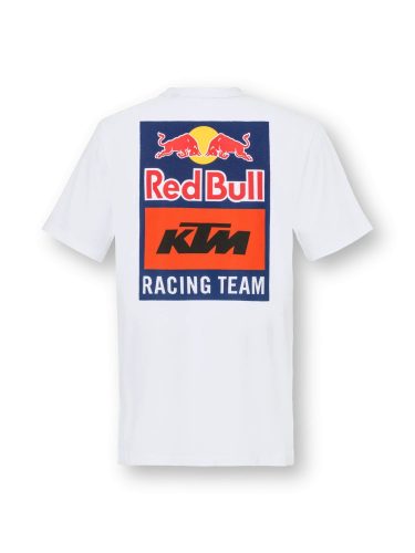KTM Red Bull Racing alkalmi póló, fehér logóval